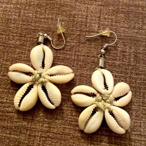Cowrie shell earrings
